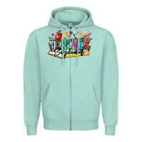 Seafoam teacher squad Zipper Hoodie - Zillion Design Studio
