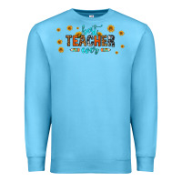 Ocean Blue best teacher ever 16oz libbey glass Premium Sweatshirt - HRA Design Shop