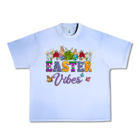 Grape Ice easter vibes and butterfly with bunny and flowers Urban Heavy Tee - Artiststas