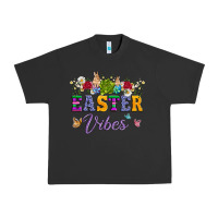 Pigment Black easter vibes and butterfly with bunny and flowers Urban Heavy Tee - Artiststas