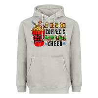 Moon Dust I Run On Coffee & Christmas Cheer Heavyweight Hoodie - CowhideDigitalArt