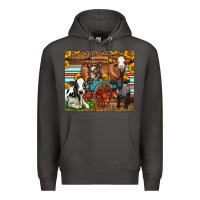 Smoke Farm Animals On An Old Wagon Premium Hoodie - LillyAllenDesigns