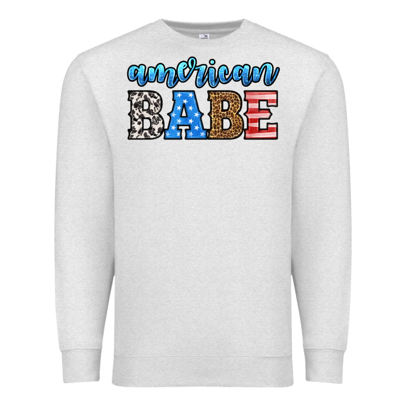 American Babe Premium Sweatshirt by HRA Design Shop | Teevron