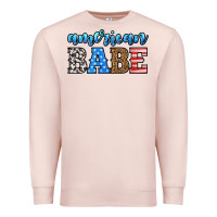 Pale Pink american babe Premium Sweatshirt - HRA Design Shop