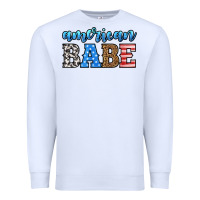 White american babe Premium Sweatshirt - HRA Design Shop