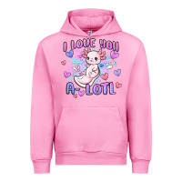 Fuchsia Pink love you a lotl Urban Hoodie - MaliasSmallBusiness