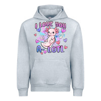 Heather Grey love you a lotl Urban Hoodie - MaliasSmallBusiness