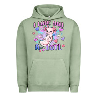 Pigment Oil Green love you a lotl Urban Hoodie - MaliasSmallBusiness