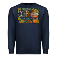 Navy coffee Premium Sweatshirt - RacoonDesign