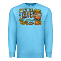 Ocean Blue coffee Premium Sweatshirt - RacoonDesign