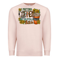 Pale Pink coffee Premium Sweatshirt - RacoonDesign