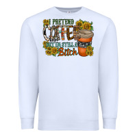 White coffee Premium Sweatshirt - RacoonDesign