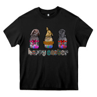 Black Happy Easter Heavy Core Tee - CowhideDigitalArt