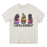 Cream Happy Easter Heavy Core Tee - CowhideDigitalArt