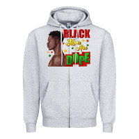 Heather Grey black men are dope black man Zipper Hoodie - texasbilliewilder