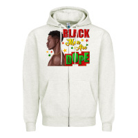 Oatmeal Heather black men are dope black man Zipper Hoodie - texasbilliewilder