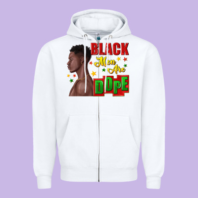 Zipper Hoodie black men are dope black man