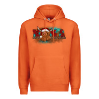 Carrot christmas nana highland cow Premium Hoodie - BarkalooDesign