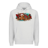 Dove Grey christmas nana highland cow Premium Hoodie - BarkalooDesign