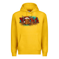 Lemon christmas nana highland cow Premium Hoodie - BarkalooDesign