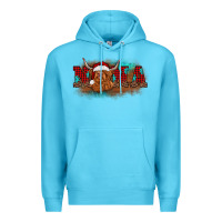 Ocean Blue christmas nana highland cow Premium Hoodie - BarkalooDesign