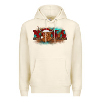 Tofu christmas nana highland cow Premium Hoodie - BarkalooDesign