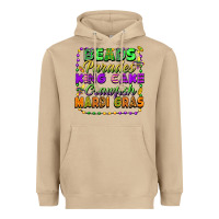 Mushroom beads parades king cake crawfish mardi gras Heavyweight Hoodie - FaDigitalArtStudio