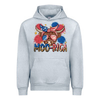 Heather Grey moo rica Urban Hoodie - MaliasSmallBusiness