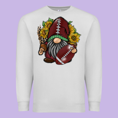 Football Gnome Premium Sweatshirt Designed By Racoondesign