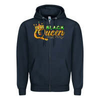 Navy black queen Zipper Hoodie - texasbilliewilder