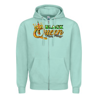 Seafoam black queen Zipper Hoodie - texasbilliewilder