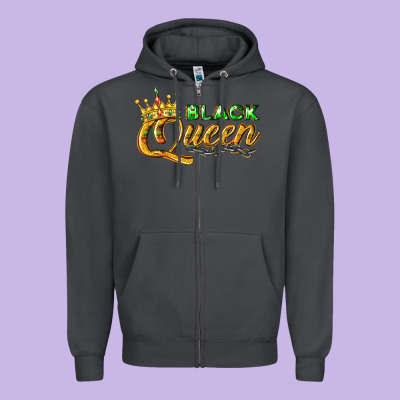 Zipper Hoodie black queen