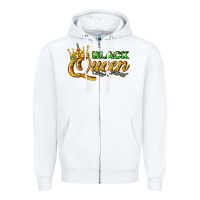White black queen Zipper Hoodie - texasbilliewilder