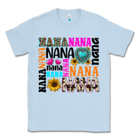 Dusty Blue nana gemstone sunflower Classic Tee - texasbilliewilder