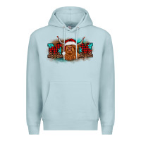 Blue Mist christmas mom highland cow Premium Hoodie - BarkalooDesign