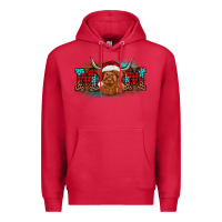 Cardinal christmas mom highland cow Premium Hoodie - BarkalooDesign