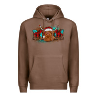 Chestnut christmas mom highland cow Premium Hoodie - BarkalooDesign
