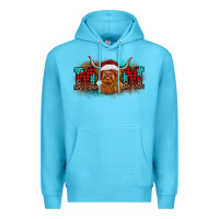 Ocean Blue christmas mom highland cow Premium Hoodie - BarkalooDesign