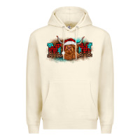 Sandshell christmas mom highland cow Premium Hoodie - BarkalooDesign