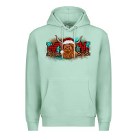 Seafoam christmas mom highland cow Premium Hoodie - BarkalooDesign