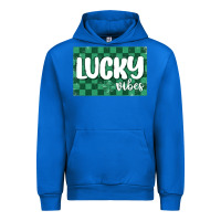 Cobalt lucky vibes Urban Hoodie - MaliasSmallBusiness