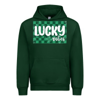 Forest Green lucky vibes Urban Hoodie - MaliasSmallBusiness
