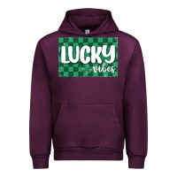 Mauve Wine lucky vibes Urban Hoodie - MaliasSmallBusiness