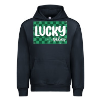 Navy lucky vibes Urban Hoodie - MaliasSmallBusiness