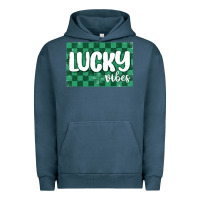Pigment Midnight Navy lucky vibes Urban Hoodie - MaliasSmallBusiness