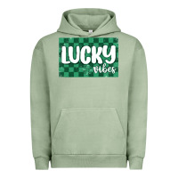 Pigment Oil Green lucky vibes Urban Hoodie - MaliasSmallBusiness
