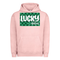 Pigment Salmon lucky vibes Urban Hoodie - MaliasSmallBusiness
