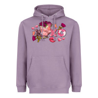 Lavender chicken valentine's day xoxo Heavyweight Hoodie - FaDigitalArtStudio