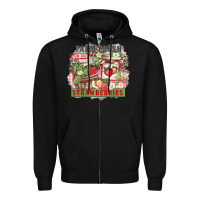 Black farm fresh strawberries Zipper Hoodie - Zillion Design Studio