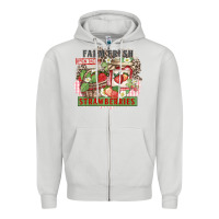 Dove Grey farm fresh strawberries Zipper Hoodie - Zillion Design Studio